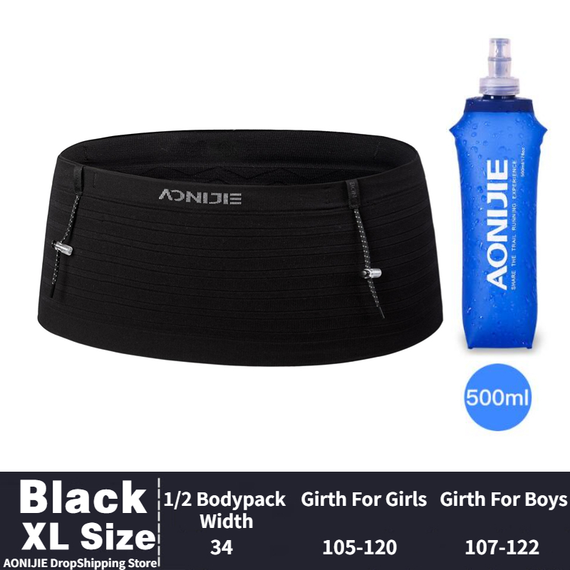 AONIJIE W8116 Neueste Gewebte Elastische Sport Taille Pack Laufende Rennen Nummer Gürtel Für Triathlon Marathon- Radfahren Bergsteigen: Orange
