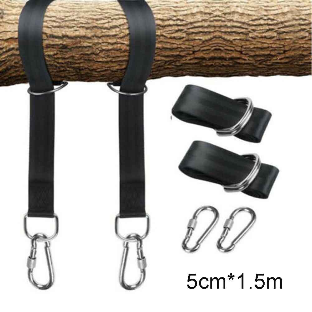 Schommel hangmat boom ophangset haak tuin schommel accessoires 1.5m ophangset polyester 1.8 cm karabijnhaken