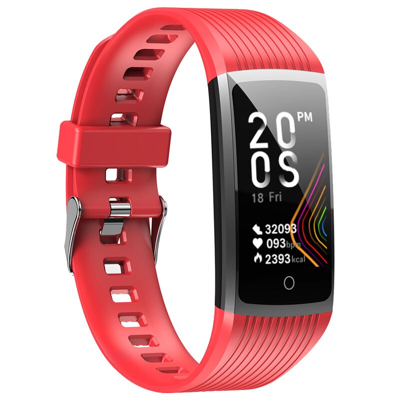 Super Smart Armband Uhr Männer Frauen Blut Druck Fitness Armband Schrittzähler Herz Rate Monitor Wasserdichte Smart Armband: R12 Red