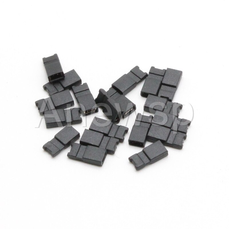 50 pièces 1.27mm pas bouchon de cavalier/court-circuit bouchon espacement court/Long Type 1.27 connecteur point de rangée court lien cavalier