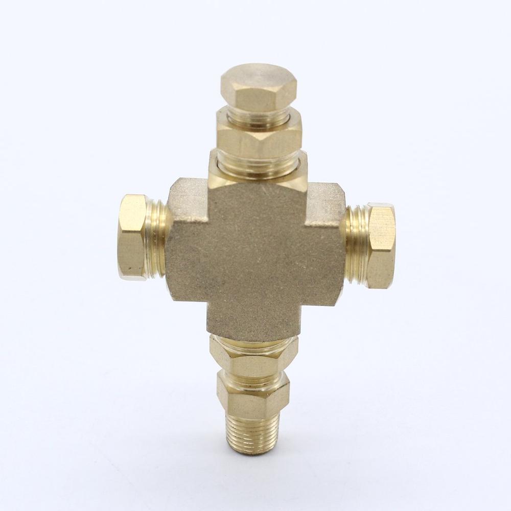 Adapter Distributor Oil Pressure Oil Temperature Sender Sensor 1/8 inch-27 Npt 1/4inch -18 Npt Vehicle