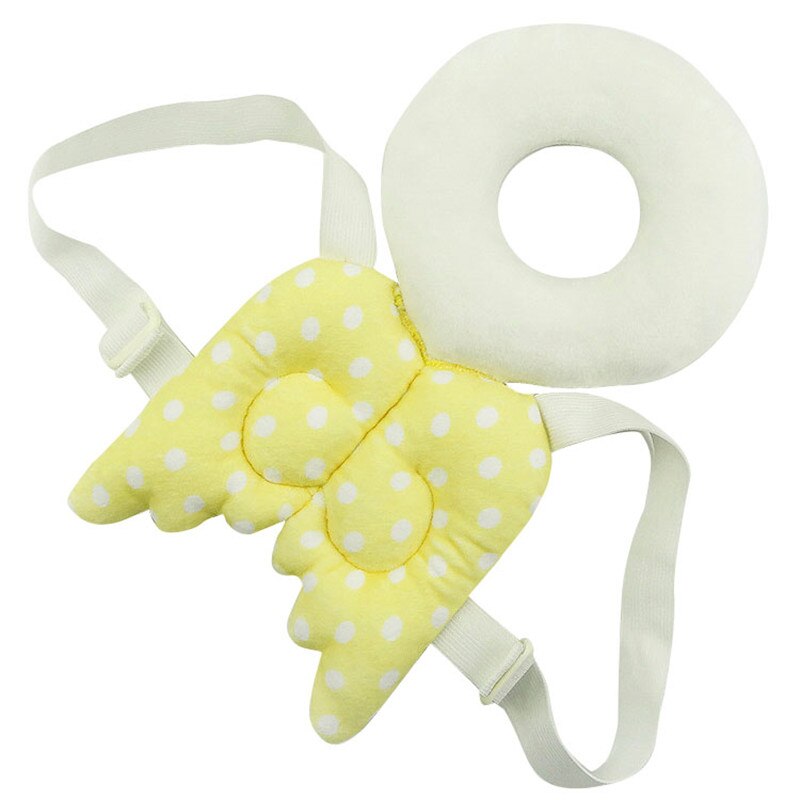 Bébé enfants Protection de la tête coussin d'oreiller enfant en bas âge tête dos soins résistance payer ramper infantile produit de sécurité coussin T30: YELLOW