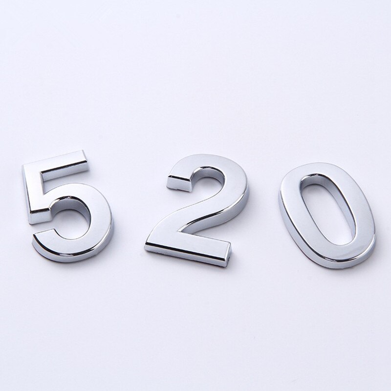 3D 7cm Address Number Digits Numeral Plate Plaque Sign Sticker for Door Family Hotel Apartment Home Street
