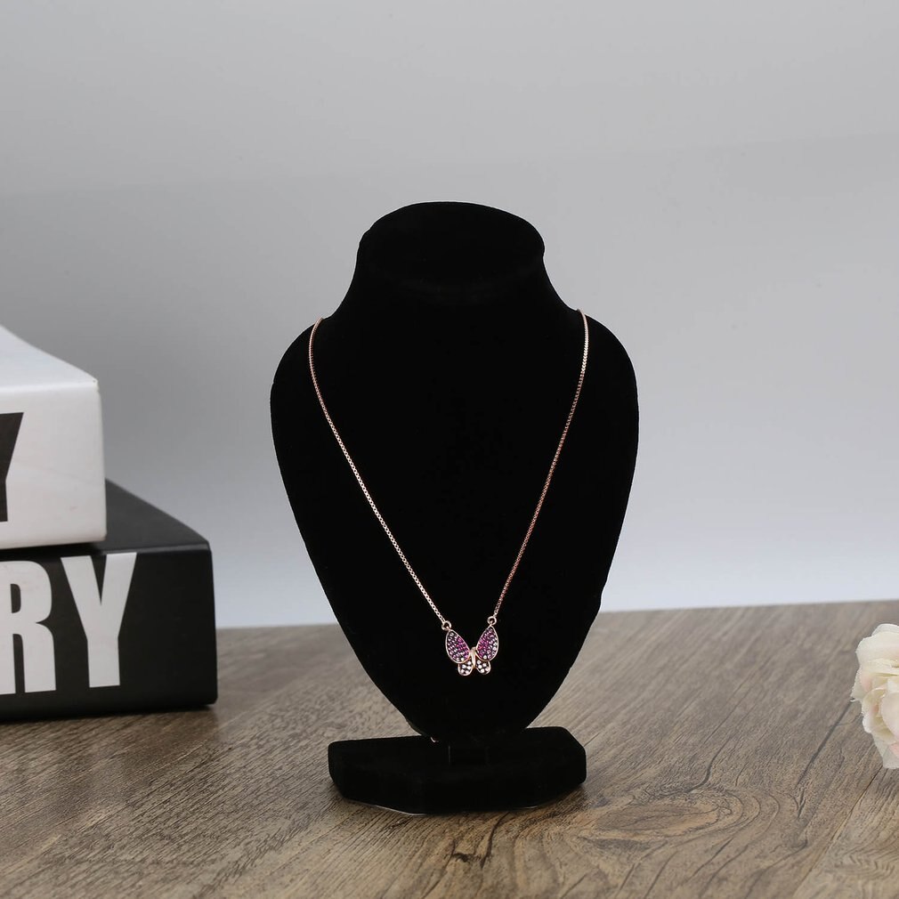 Trwały czarny manekin naszyjnik biżuteria ekspozytor robić wisiorków stojak uchwyt pokaż udekoruj bransoletka Organizer biżuterii