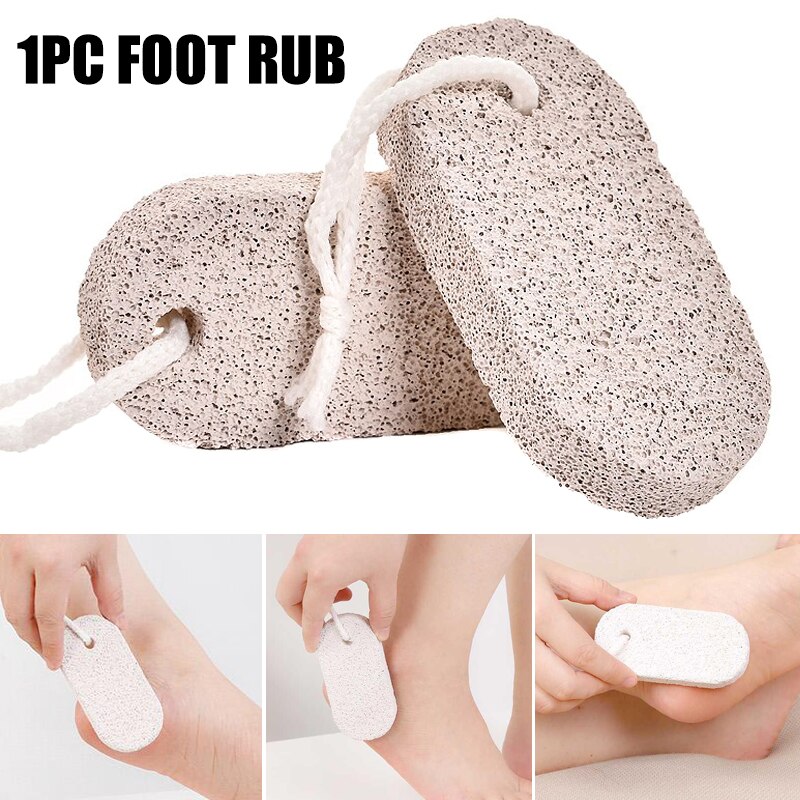 Pumice Stone Exfoliating Foot Rub Feet Comfortable Itchy Skin Gentle Pedicure Tool Bath Brushes, Sponges Bathroom Accessories
