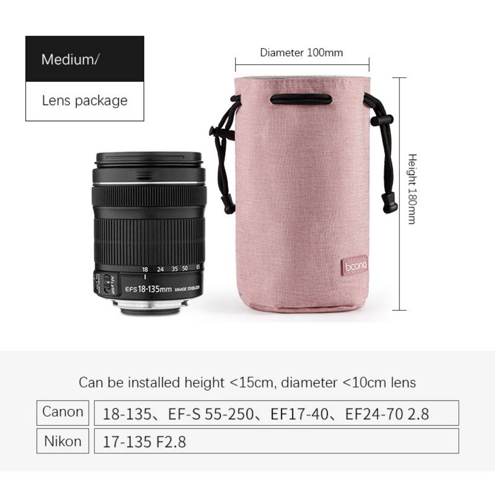 Adjustable Strap Camera Storage Bag Inner Bag Dustproof DSLR Drawstring Bag Handbag Waterproof Photography Protective Bag