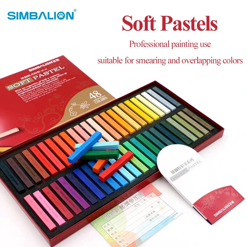 Simbalion Soft Pastels/Krijtjes/Sticks/Kleurpotloden Zwart/Wit 6 Stks/set Niet Giftig Smeren/Overlappende Kleuren tekening Schets Graffiti