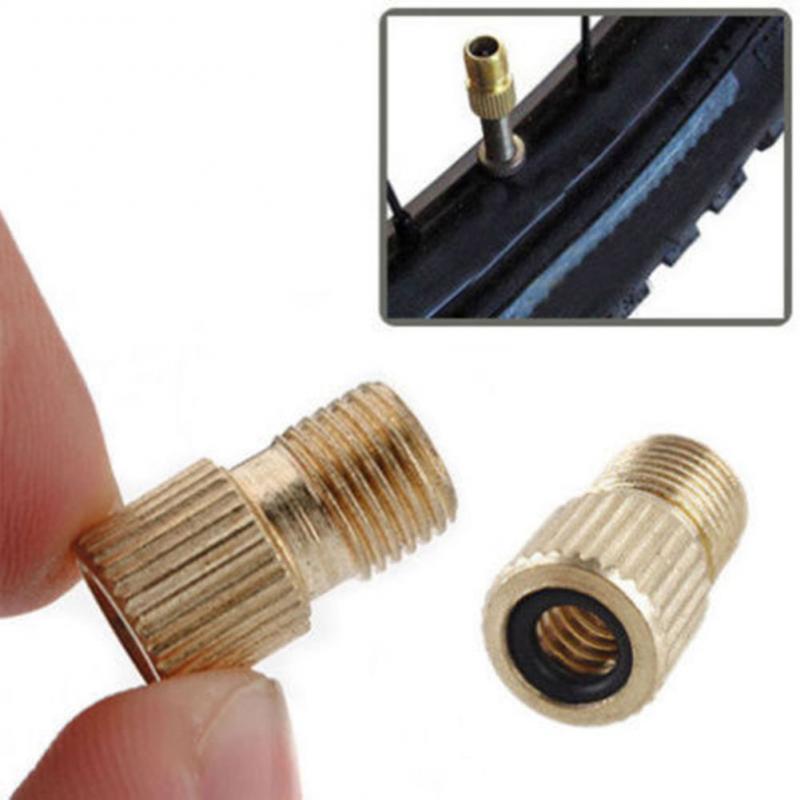 10PCS Valve Adapter Pump Convert Presta To Schrader Copper Valve Adaptor Wheels Gas Nozzle Tube Tool Bike Bicycle Accessories