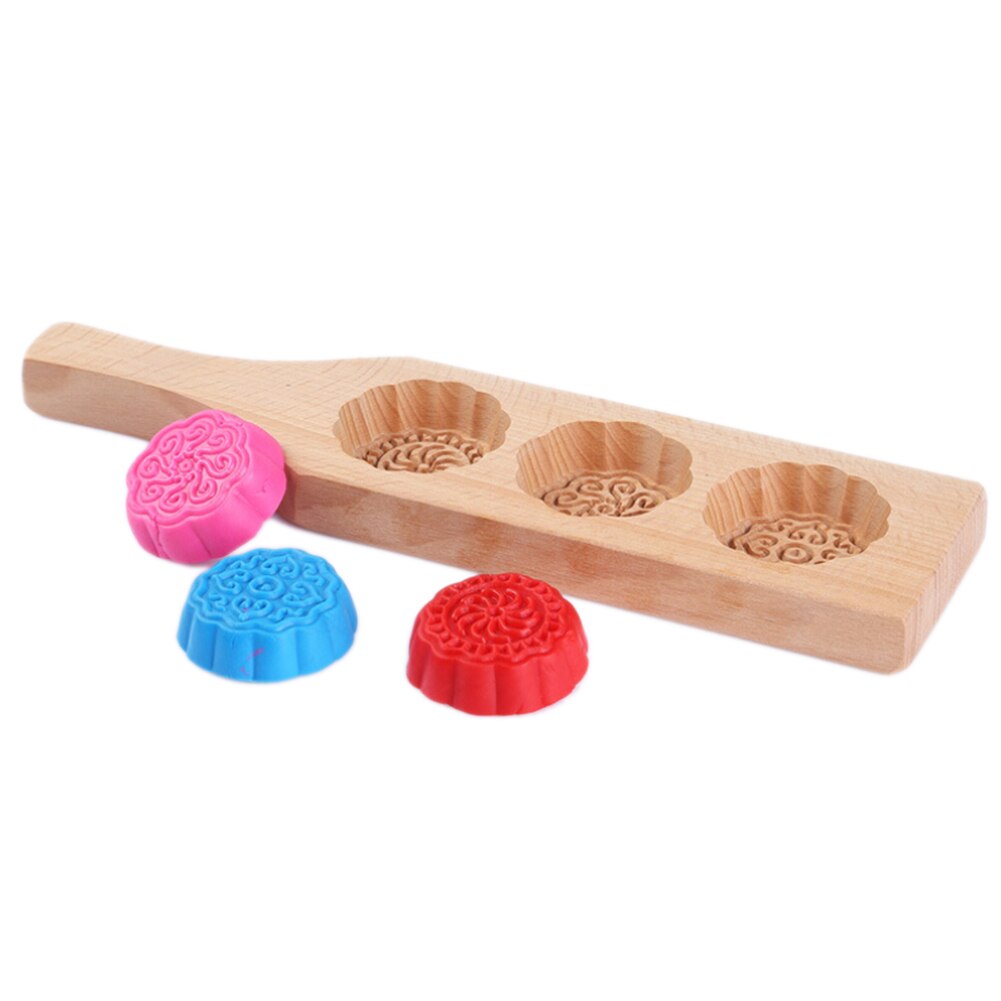 En bois lune gâteau Mooncake décoration moule moule fleurs bricolage outils de cuisson outil de cuisson gâteau décoration pâtisserie accessoires