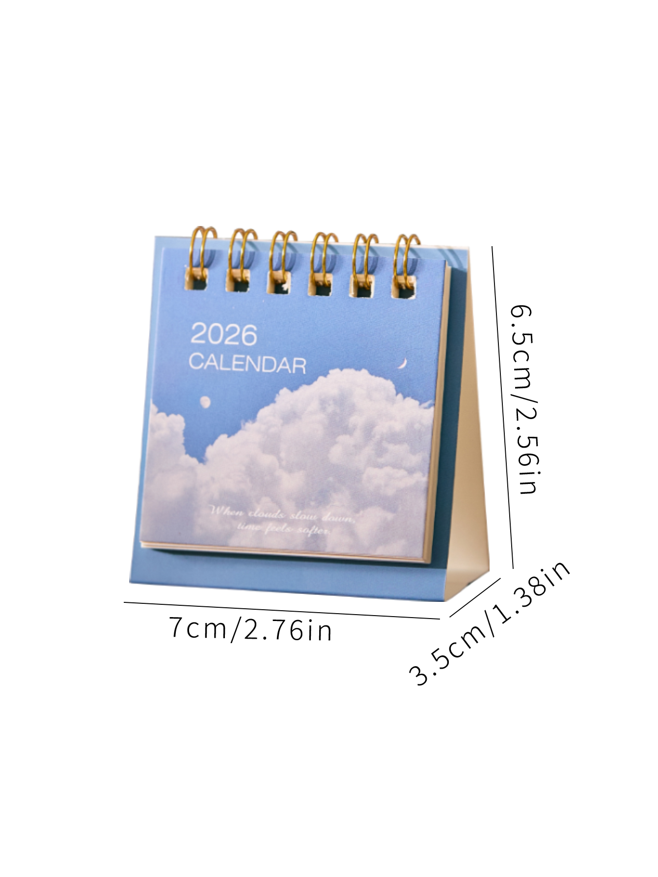 Mini Desk Calendar Dayd Starlight Series Portable Calendar Desktop Ornaments Check-In Plan Small Desk Calendar