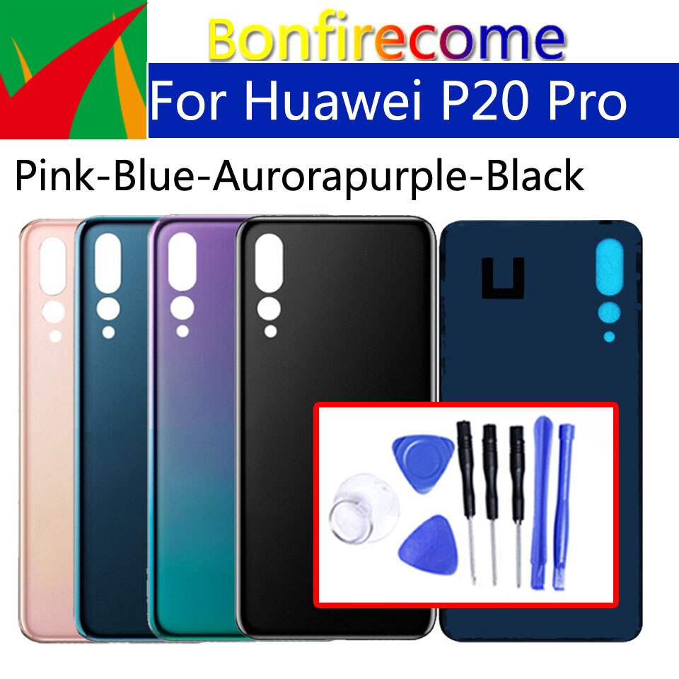 Für Huawei P20 Pro Zurück Glas Batterie Abdeckung Hinten Tür Gehäuse Abdeckung Fall Für P20Pro CLT-L04 L09 T-L09C AL00 AL01 chassis Shell