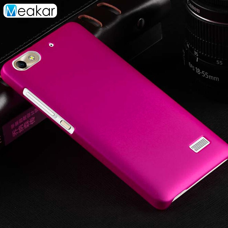 Matte Plastic Coque Cover 5.0For Huawei Honor 4C Case For Huawei Honor 4C G Play Mini CHM-U01 Phone Back Coque Cover Case: For G Play Mini / rose red