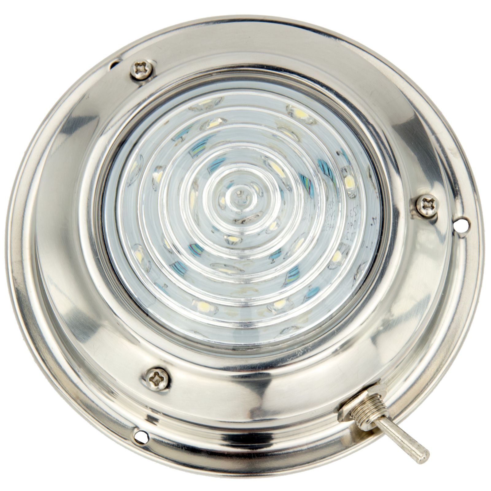 Marine LED Interior Dome Light 12V Boat RV Cabin Decorative Lamp with Stainless Steel Housing Cool White 4.5Inch