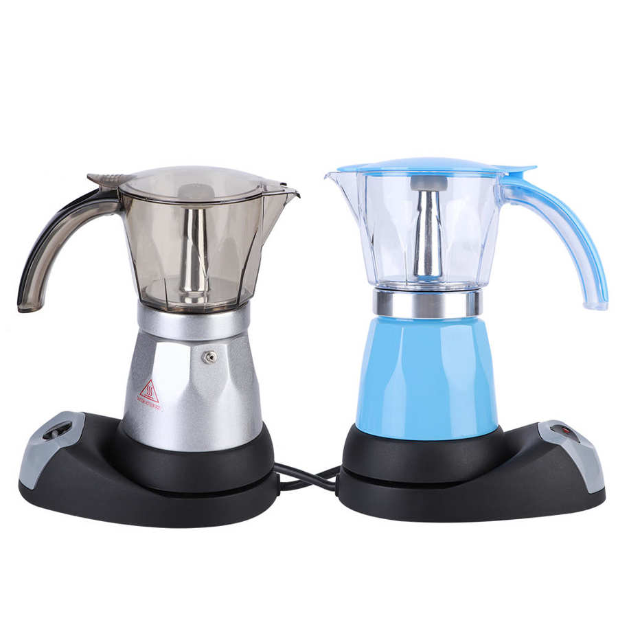 Kaffemaskine espresso mokkakande ottekantet aluminium kaffekedel komfur 3-6 kopper eu stik 220v