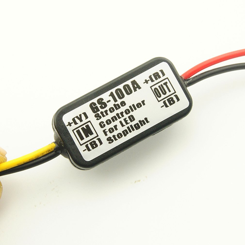 GS-100A Portatif Lumineux Superbe de Voiture De Taille Motos LED Feu Stop Flash Stroboscopique Clignotant Boîte De Contrôleur