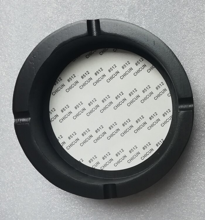Blank ashtray Sublimation heat press print bamboo ashtray with aluminium plate and glue 5 pieces /lot: black