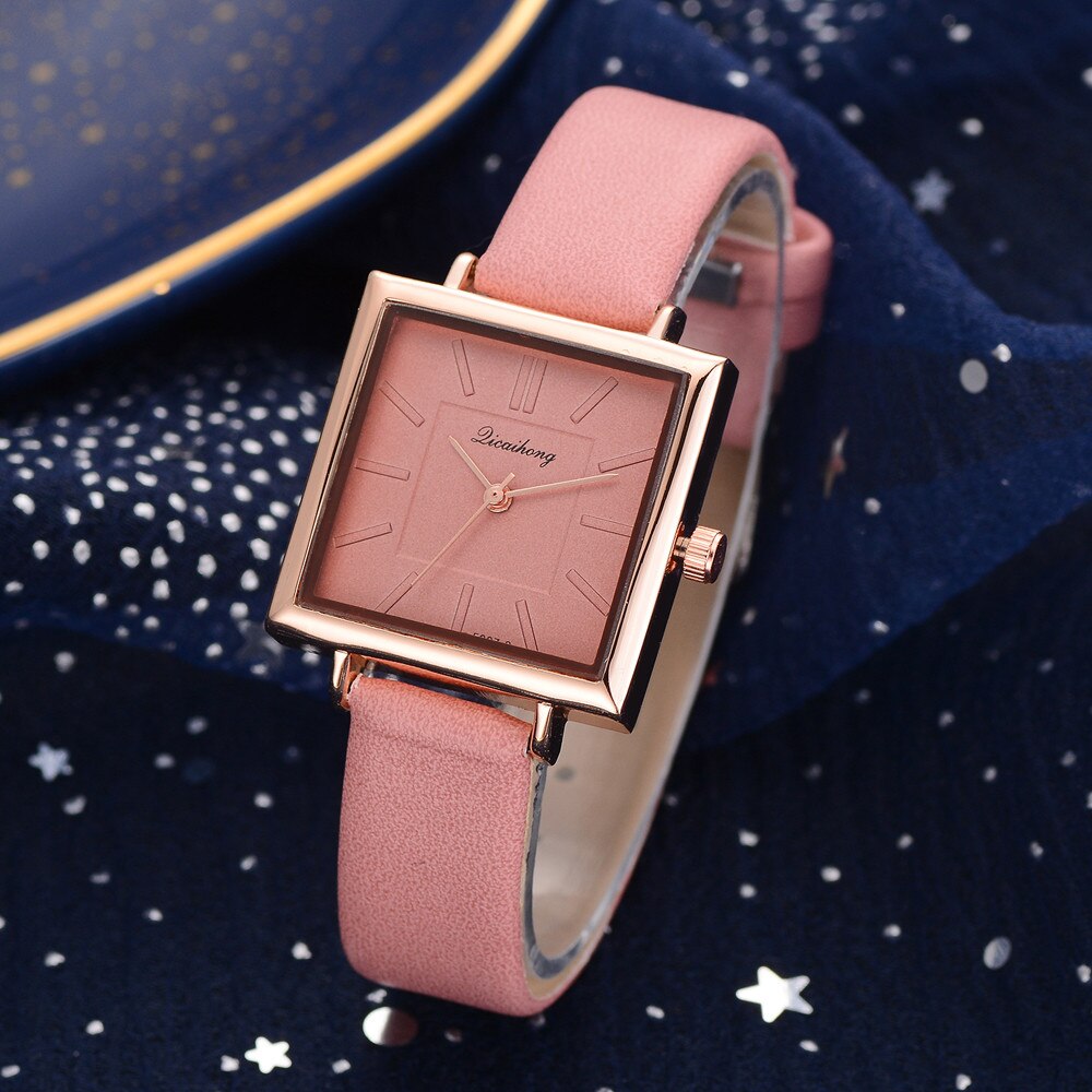 Top Brand Women Wrist Bracelet Watch Contracted Leather Crystal WristWatches Women Dress Ladies Quartz Clock Zegarek Damski