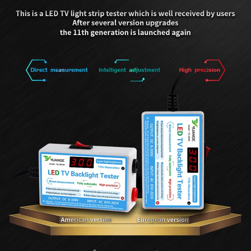 12W Huis Led Tv Backlight Tester Uitgang 0-300V Lamp Kraal Lcd Digitale Display Strips Test Instrument huis Elektrische Testing Tool
