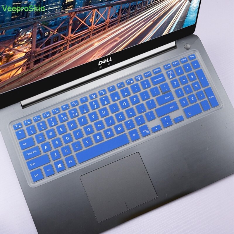15.6 cal laptopy nakładka na klawiaturę do Dell Inspiron 15 3543 3550 3560 3570 3580 3590 3567 3576 5555 5565 5567 7557 5559 7559: blue