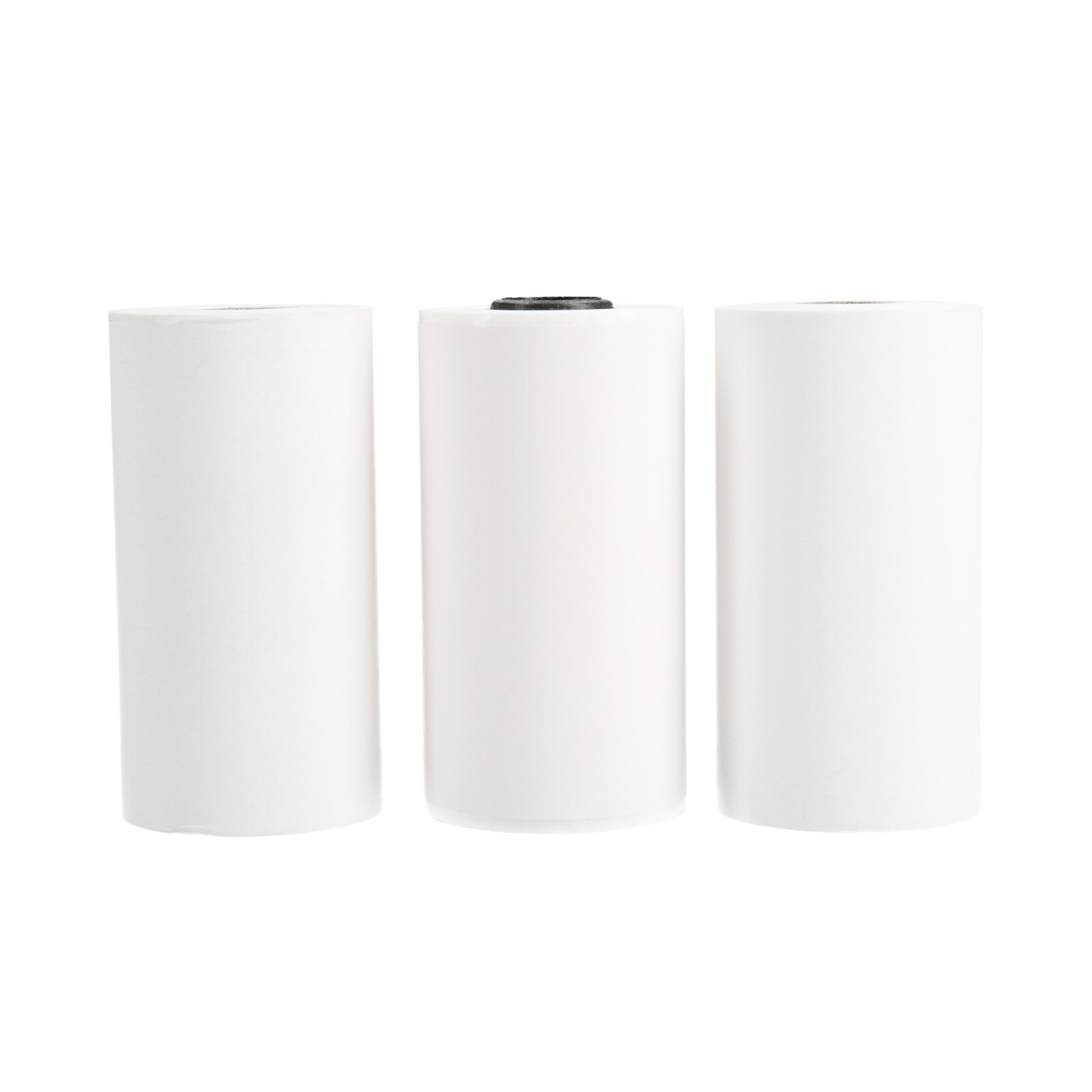 Printable Sticker Paper 3 Rolls Self Adhesive Printer Paper Roll Direct Thermal Paper 57*30mm for Any Direct Thermal Printer: WHITE