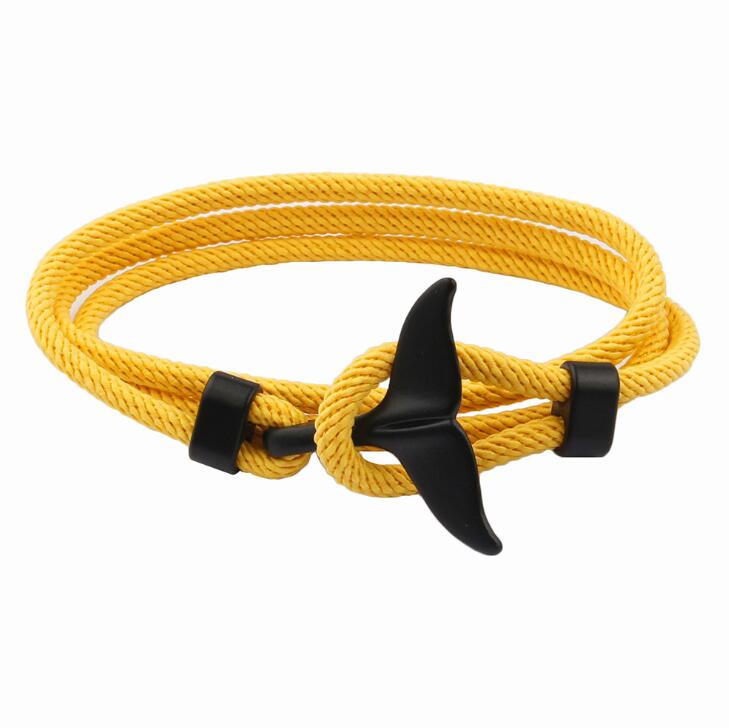 Hand Gevlochten Whale Tail Viking Armband Verstelbare Walvis Armband Charms Red Rope Braslet Voor Mannen Vrouw Ketting Sieraden: Donkergroen