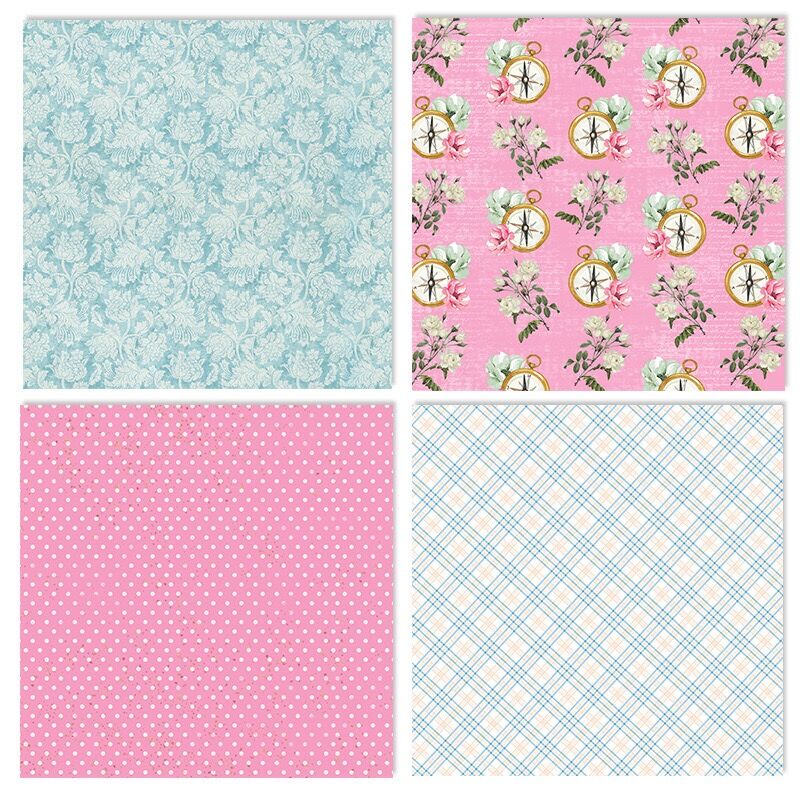 24 ark sweet day scrapbooking-block papper origami konst bakgrundspapper kort göra diy scrapbook papper hantverk  c1031