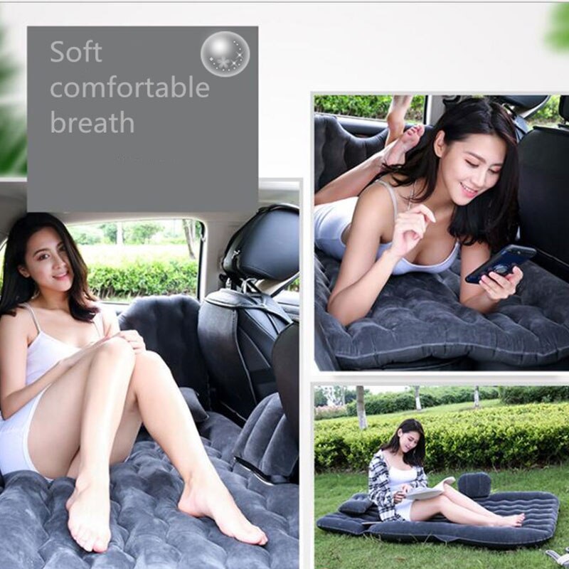 Funda de asiento trasero de coche, colchón de aire de viaje, cama inflable de buena ,