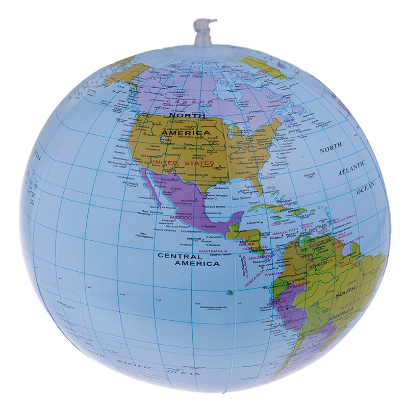 World Globe Teach Education Geography Toy for Children Inflatable Toys Map Balloon Beach Ball Family Educational Toys