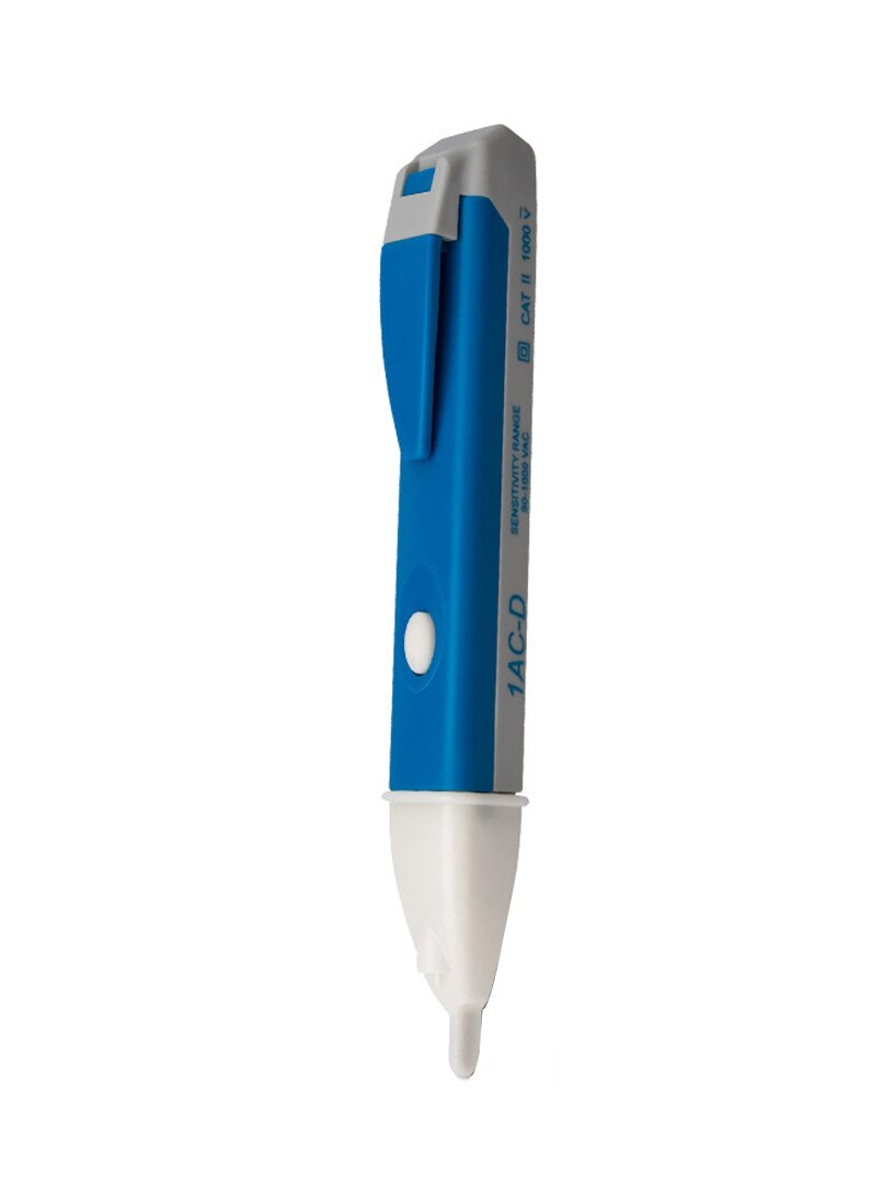 Lápiz de prueba de inducción sin contacto AC110V 220V, voltímetro, sonda de voltaje, medidor de voltios, indicador eléctrico, Detector de potencia, toma de prueba: Blue