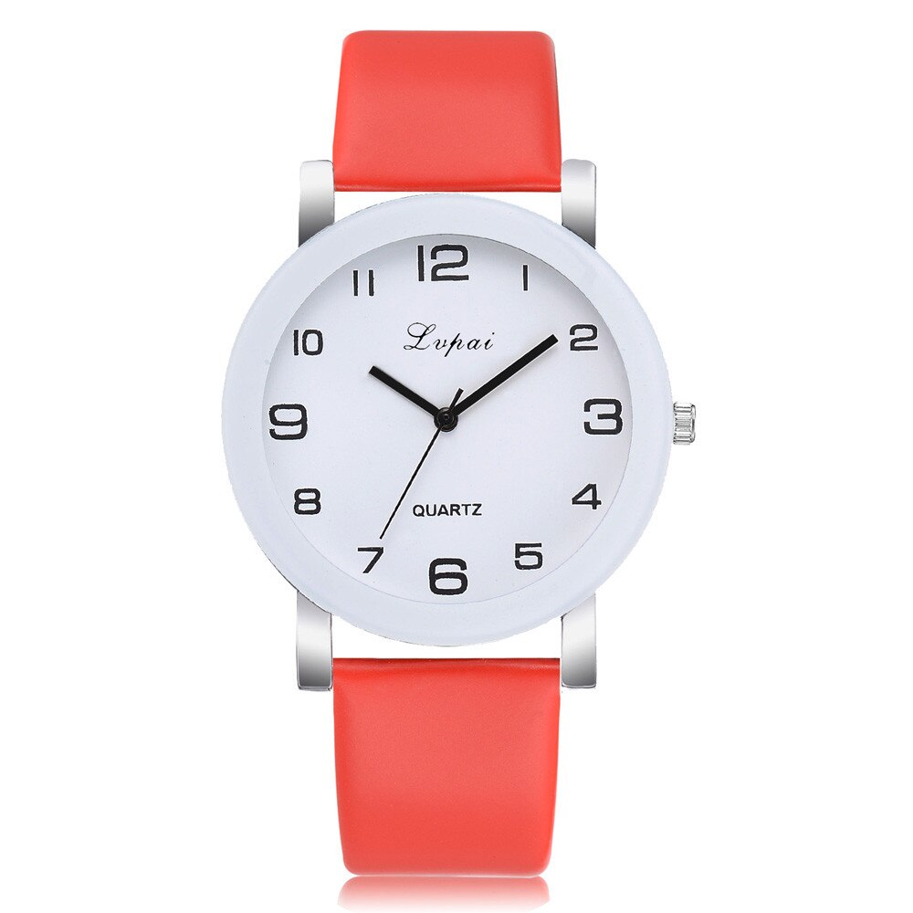 Lvpai vrouwen Casual Quartz Lederen Band Horloge Analoog Polshorloge: K