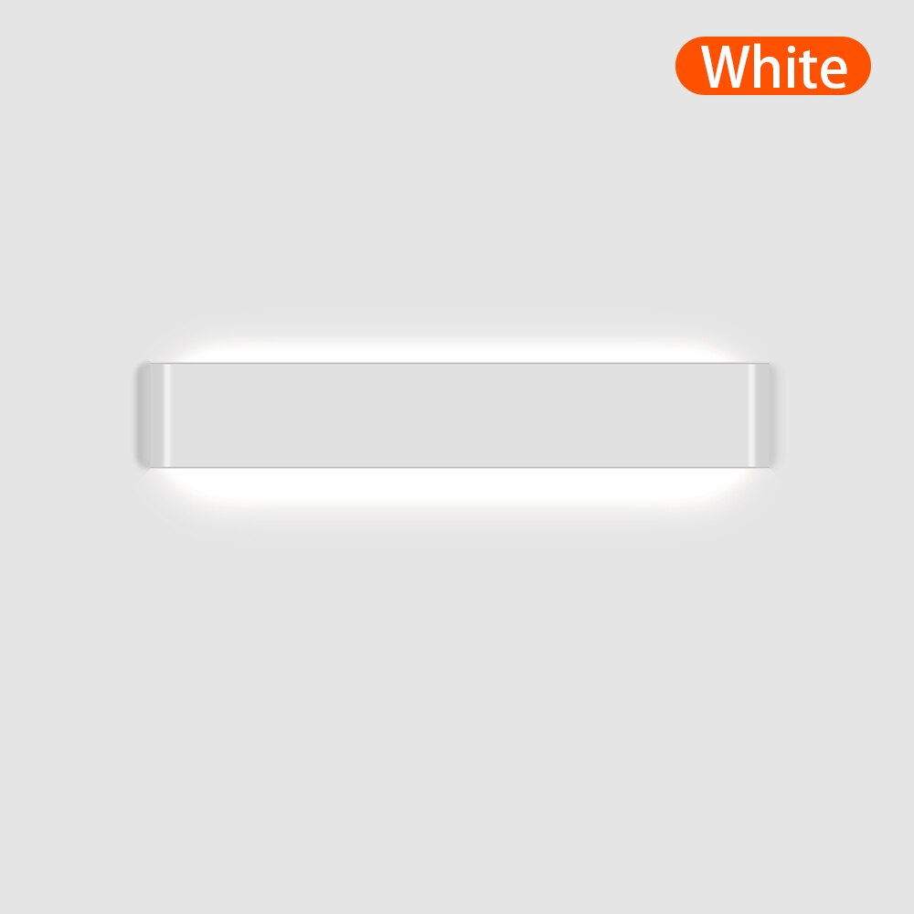 Applique murale LED nordique pour chambre à coucher, applique de chevet moderne pour la maison, éclairage des escaliers, applique murale pour la maison, luminaire HOLamp: Cool White (5 500-7 000K) / 11-15W / WHITE