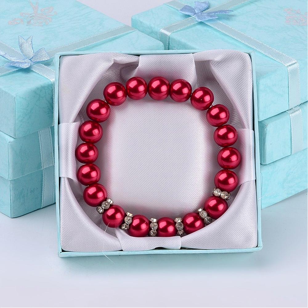 Craftdady 24 stuks witte marmeren kartonnen sieradendoos rechthoek sieraden geschenkdozen met zwarte spons voor ringen, ketting, oorbellen en armband, 8,1 x 5,1 x 2,7 cm