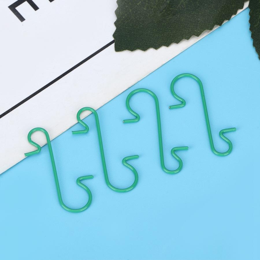 100pcs Multi-purpose Metal S Shape Hooks Christmas Tree Holder Decoration Accessory Metal Hook