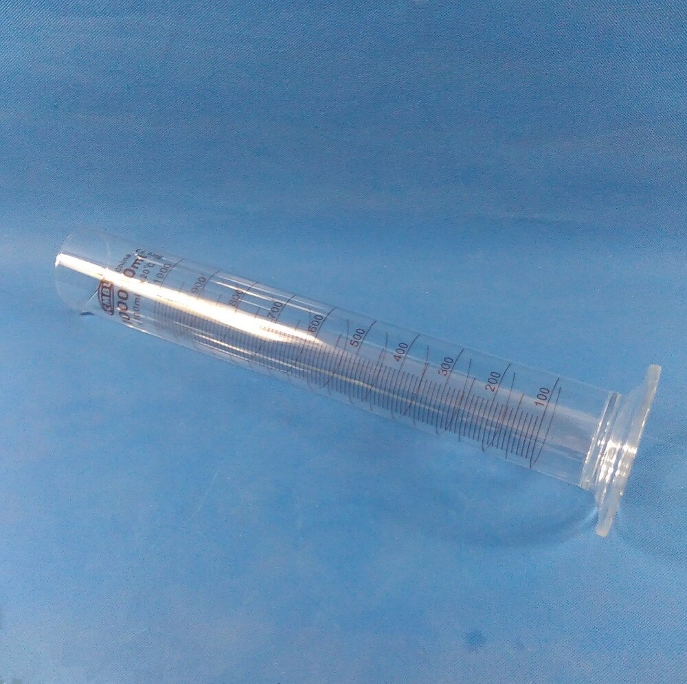 1000ml glass graduated cylinder, measuring cylinder Chemistry Laboratory Supplies Transparent Measuring Tool