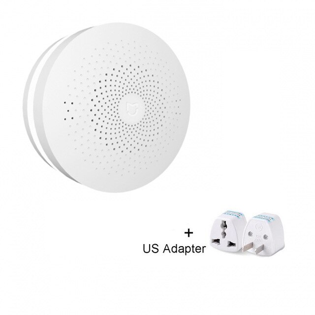 Xiaomi gateway 2 originale mijia smart home kits gateway alarmsystem kontrol radio yi camers mi dørsensor klokke temperatur: Tilføj os adapter