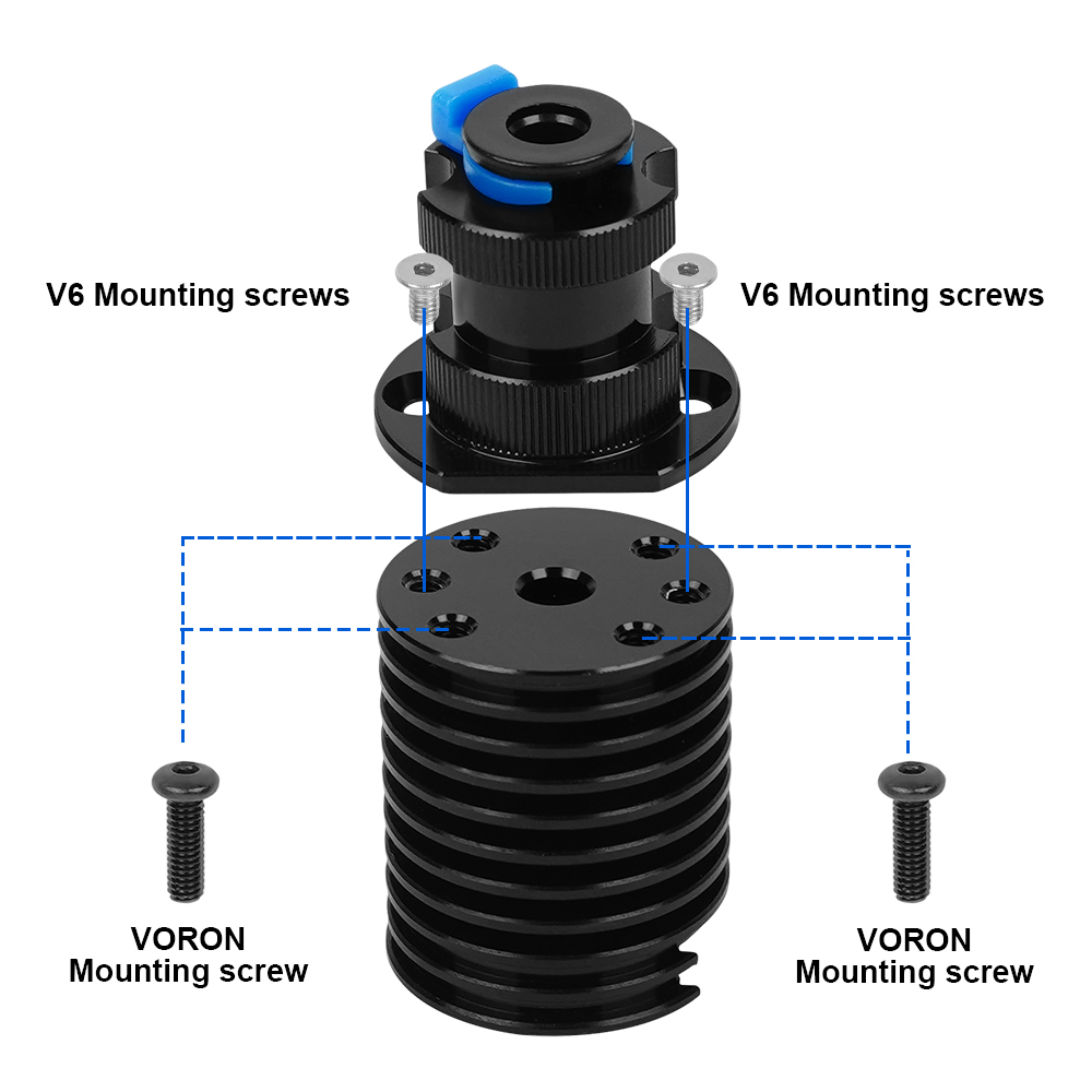 Kit de extrusión de calefacción de cerámica E3D Revo, termistor 104NT, calentador de calentamiento rápido, Kit Hotend de núcleo para impresora 3D E3d V6 Voron End