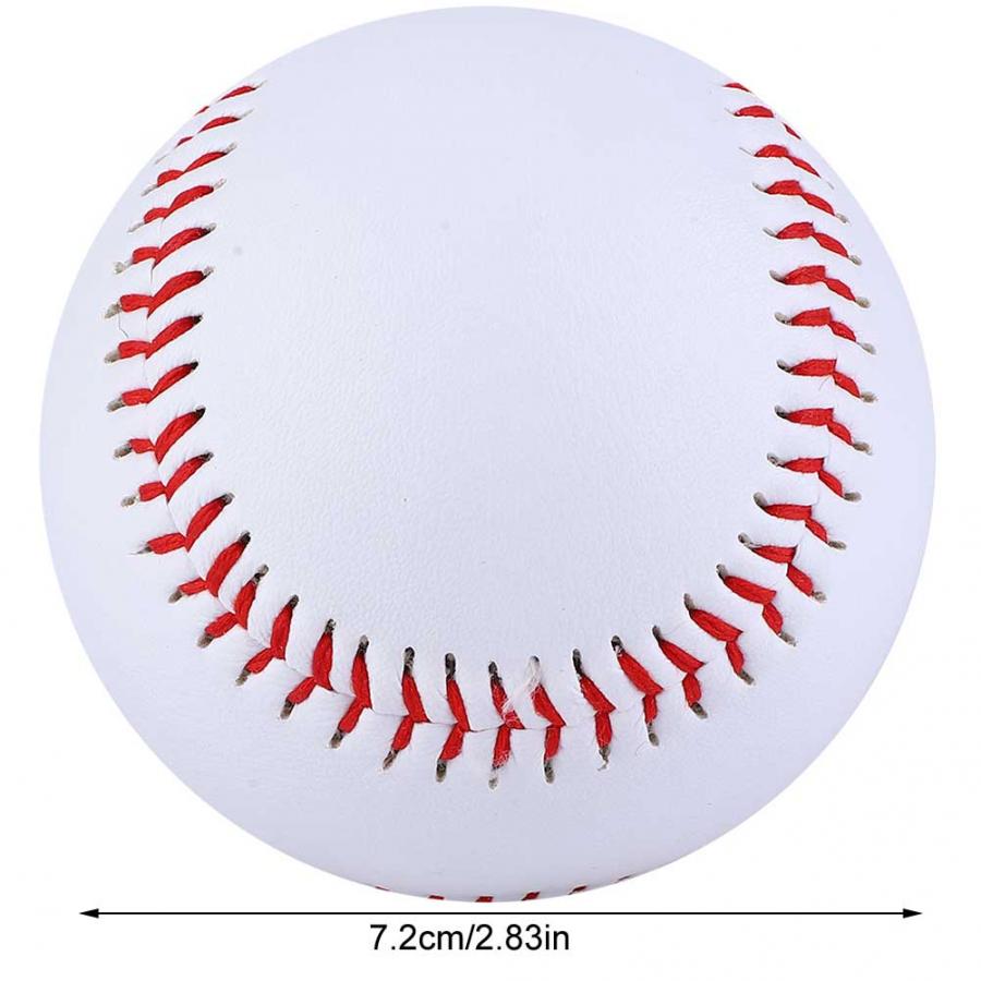 Pelota de entrenamiento de béisbol de 9 pulgadas, Base blanca duradera, práctica de béisbol, juego equipo deportivo de Softball de PVC para accesorios deportivos