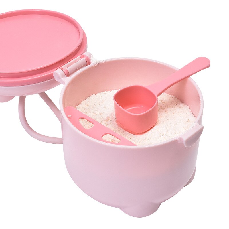 Baby Milk Powder Portable Cute Pig Food Storage Box Essential Cereal Infant Milk Powder Box Toddle Snacks Container