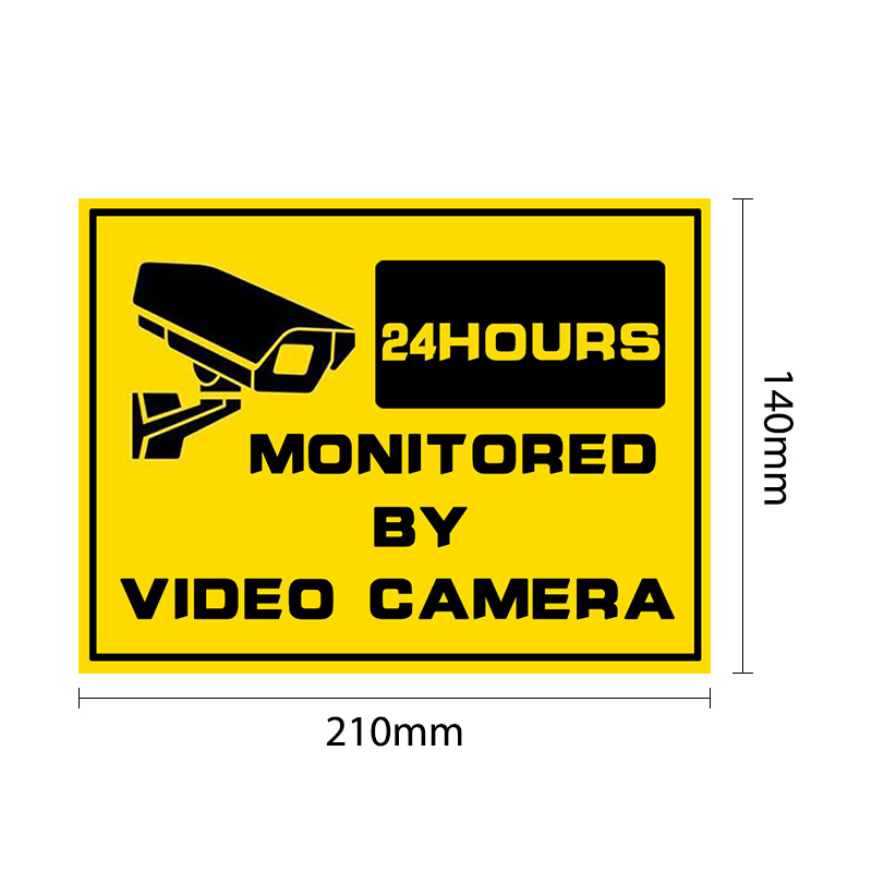 5pcs WARNING STICKER Security Signs-Window Stickers Home Security Surveillance System CCTV Alert Sticker For IP Camera