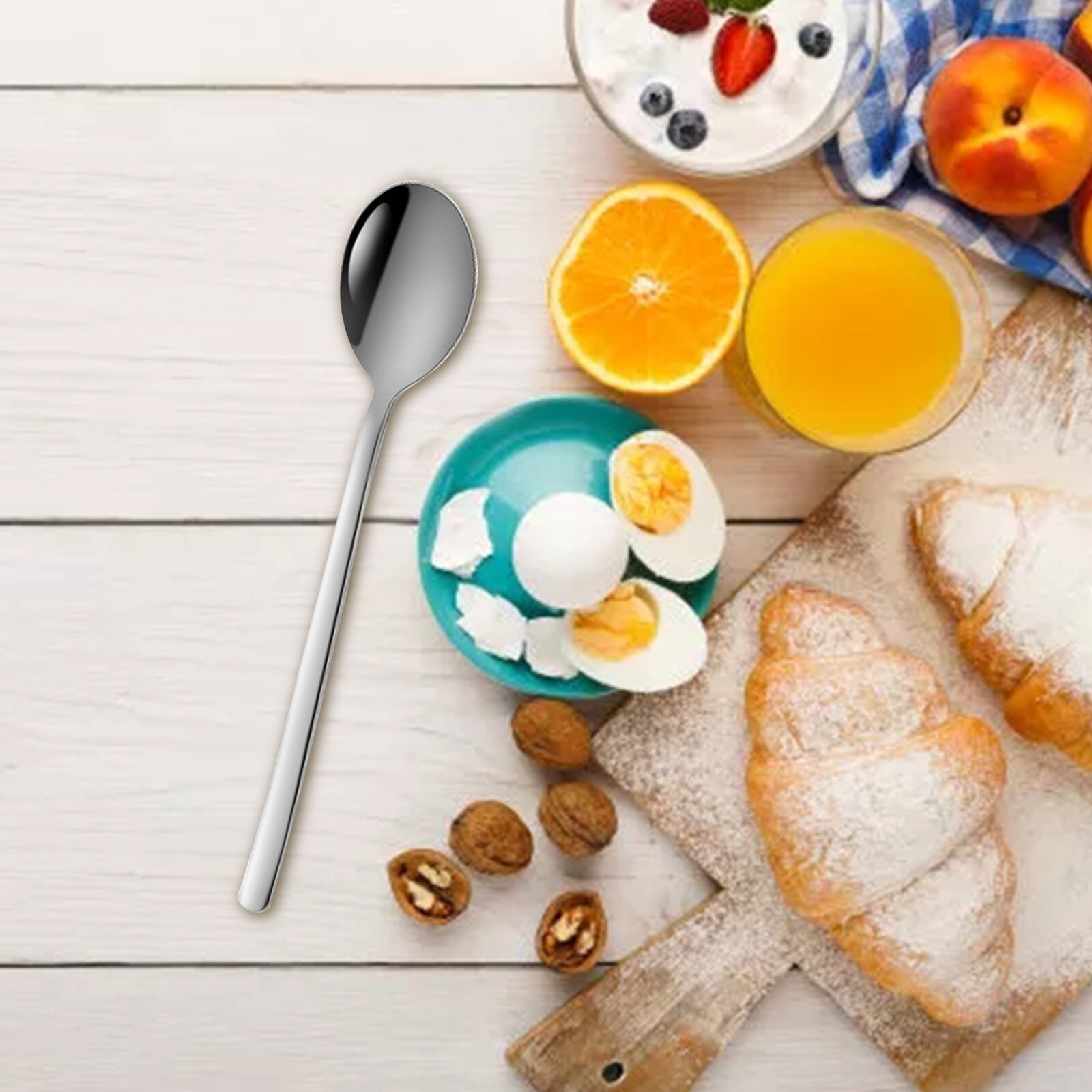 # Chapado en oro de acero inoxidable cucharas de café Mini juego de cucharitas de café azúcar postre cucharas Vintage cucharillas de vajilla