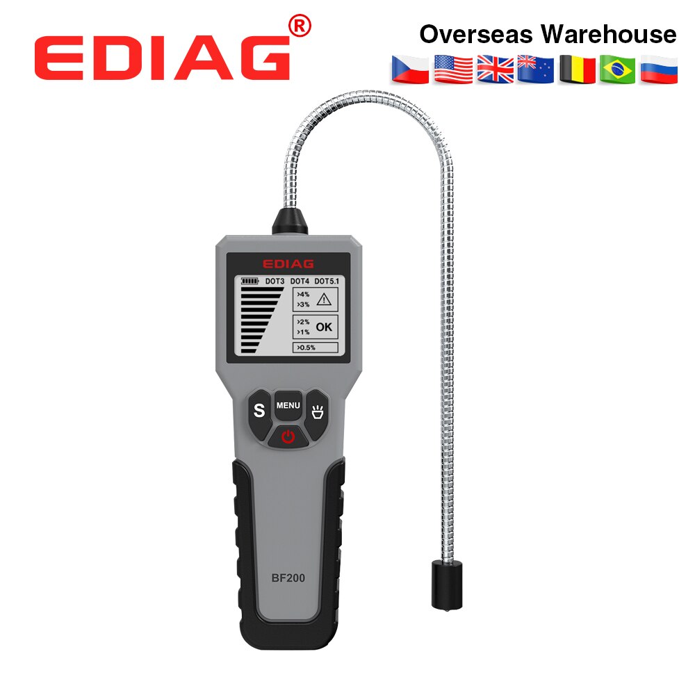Ediag  bf 200 bremsevæske tester bil bremsevæske digital tester  bf200 egnet for å bestemme bremsevæske  bf 100 direktesalg