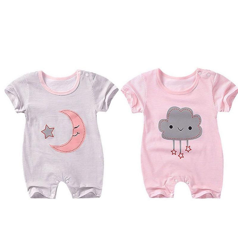 1pc Newborn Baby Summer Short Sleeve Cotton Jumpsu... Grandado