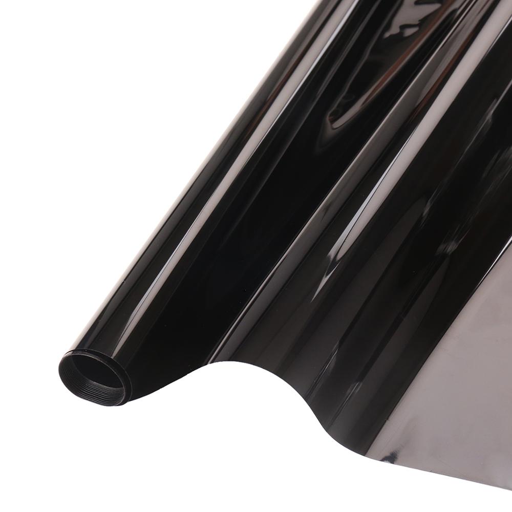 0.5mx3m Dark Black Car Window Tint Film VLT 1% Roll Glass Cars Auto Solar Protection Summer For Car Side Window Home Glass