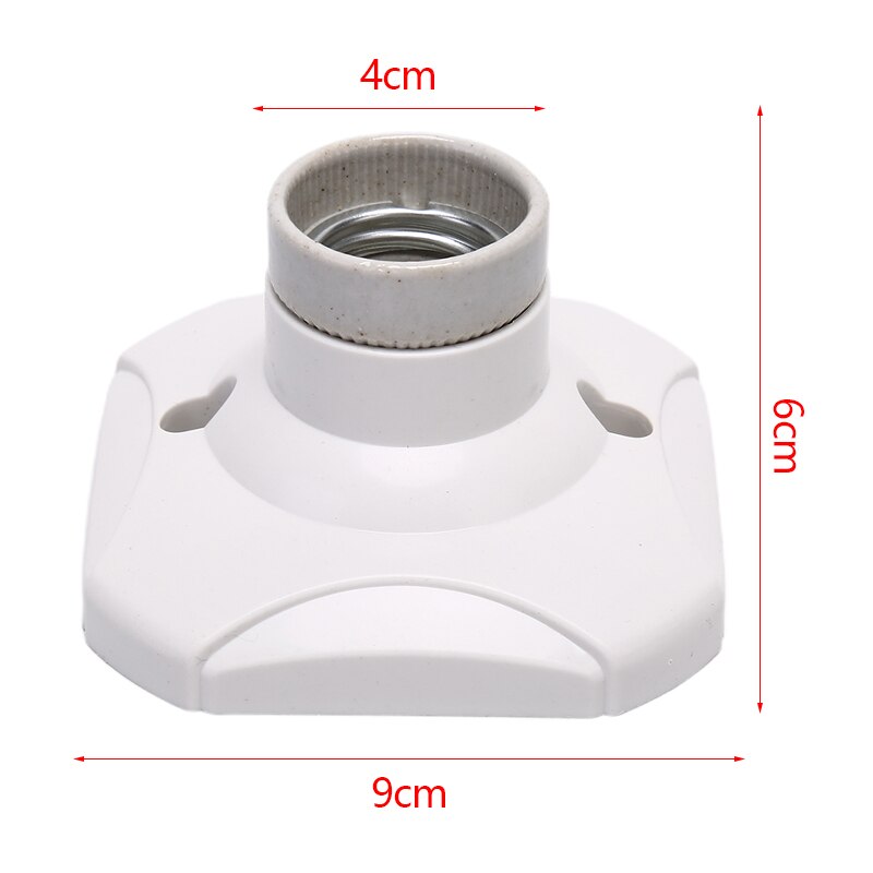 Keramik Runde Lampe Steckdose E27 Lampe Halfter E27 Birne Halfter Lampe Buchse hoch Temperatur Widerstand Lampe Basis 220 (V)