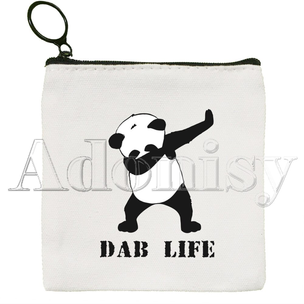 Panda Geldbörse Vintage Mini Brieftasche Ändern Pouch Haushalt Tragbare Schlüssel Karte Speicher Karte Tasche Zipper: M