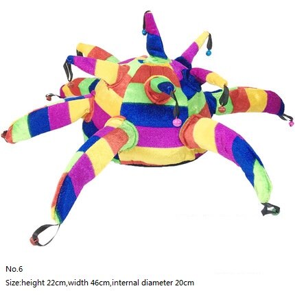 Halloween bursdag karneval fest hodeplagg klovn lue sminke ball fotball øl fest polygonal cap flagg lue: Blå
