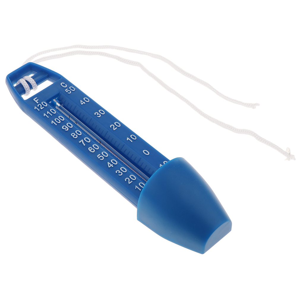 Pooltermometer flydende temperaturmåleværktøj til swimmingpool babypool spabadekar , 4 x 3 x 17cm