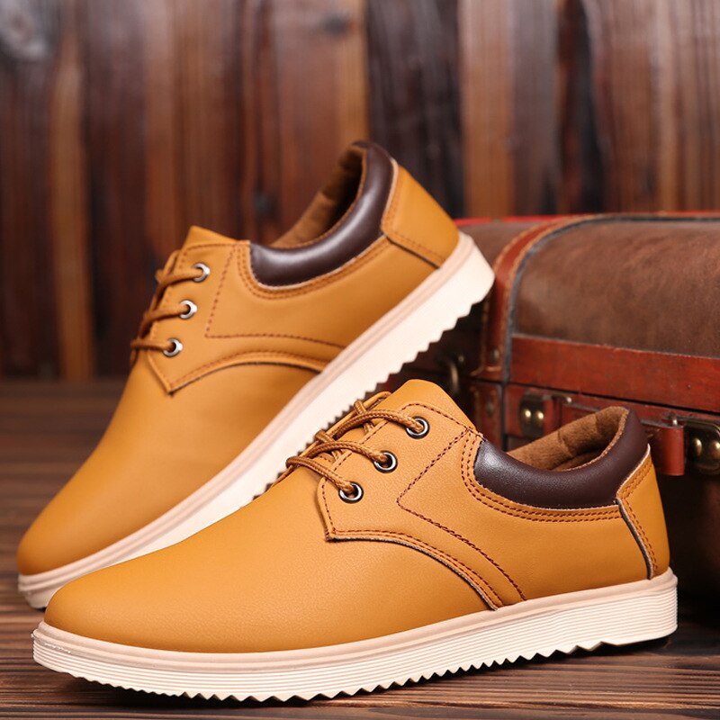 Lædersko mænds lejligheder oxfords sko mænd kausal sko snøre læder sko til mænd sneaker oxford
