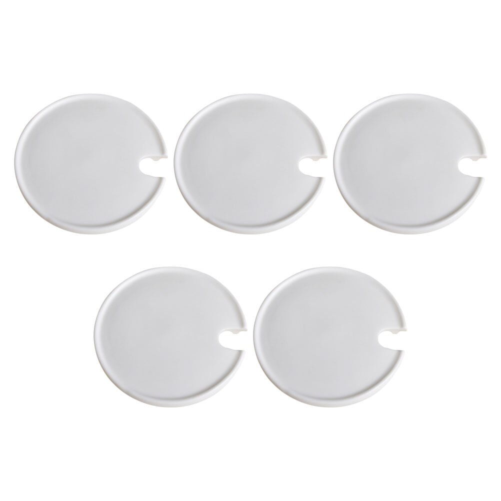 Tapas de cerámica para tazas de café, cubiertas de tazas de té, tapas de tazas de cerámica multiusos, 5 piezas