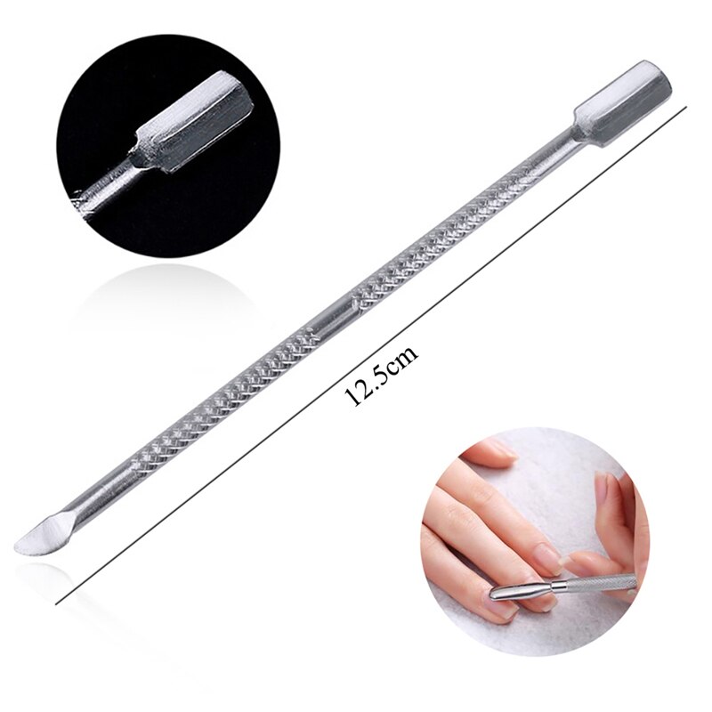 Nagellackborttagningsverktyg blötlägg av uv gel cap clip wrap verktyg nagelband pusher bomull nagelrengöring pedikyr nagelvårdsverktyg